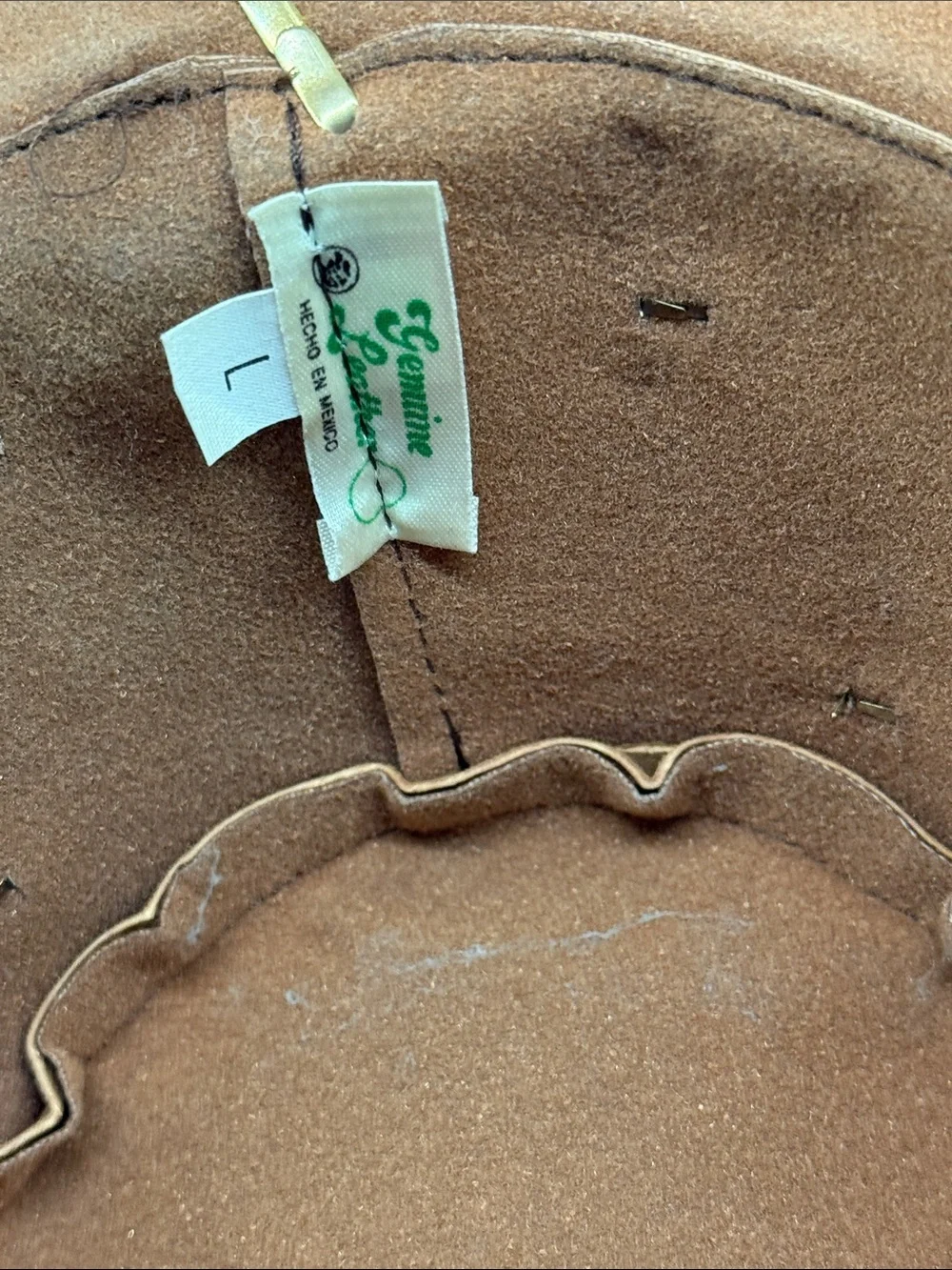 Brown Suede Western Cowboy Hat sz l
